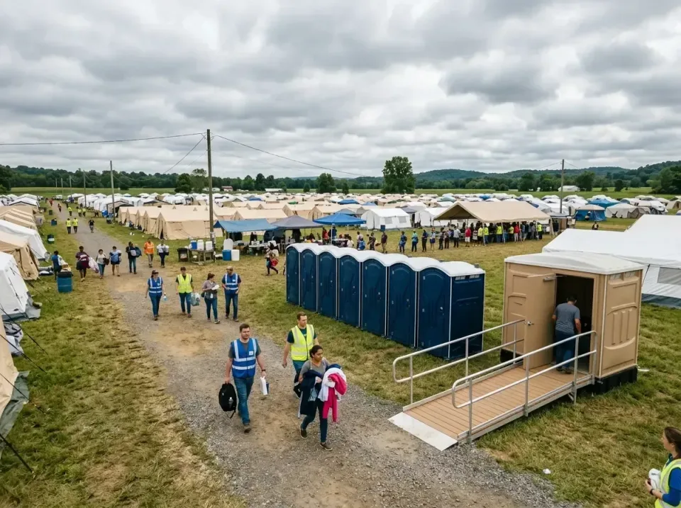 disaster-relief-camp-restrooms-010 — frequently asked questions, Dumpster & Portable Bathrooms Rental in Cedar Lake, IN
